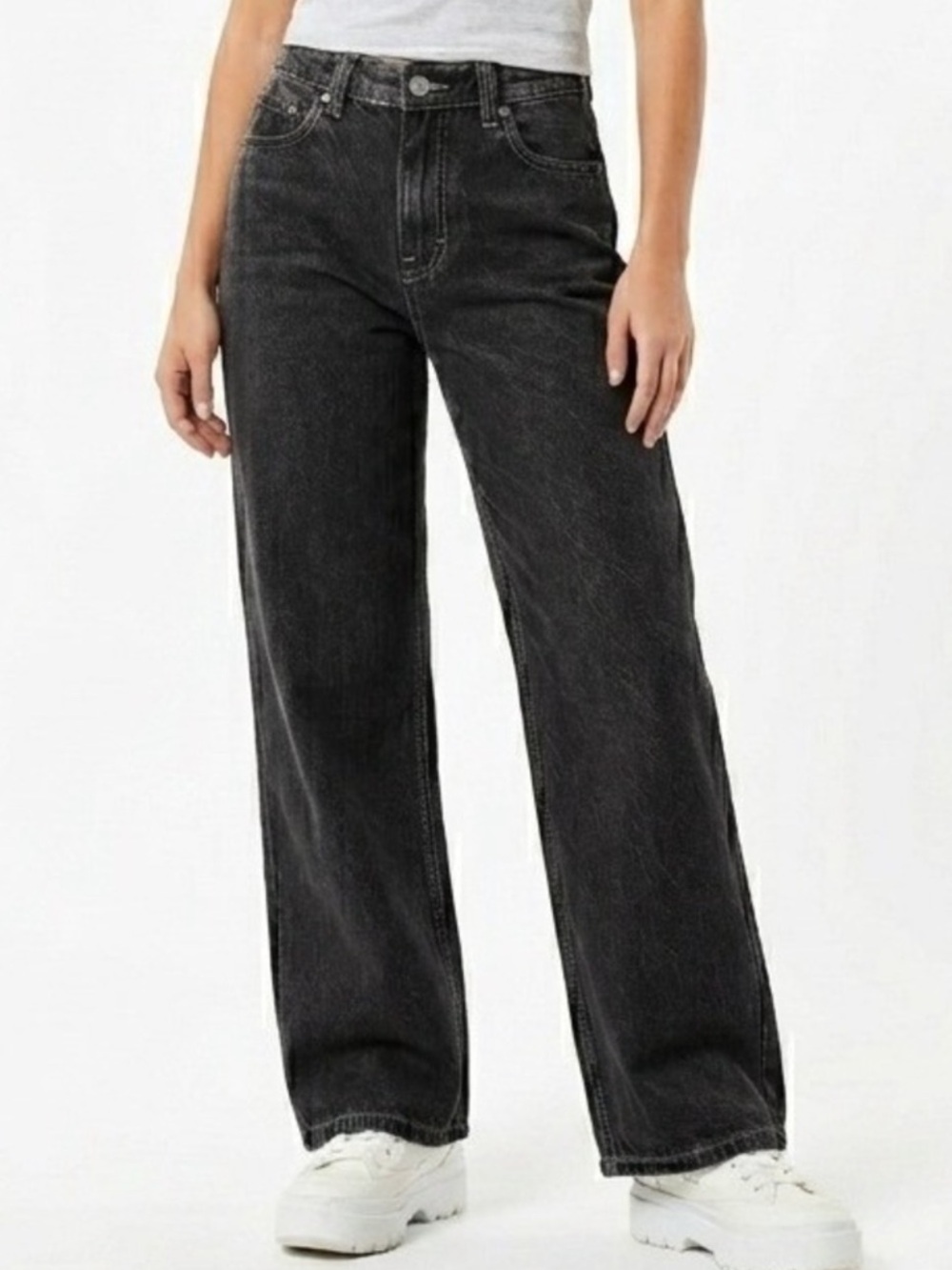 PacSun Black Charlie Baggy Boot Jeans